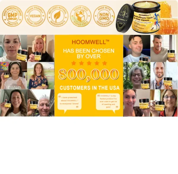 ⏰FLASH SALE: 59% OFF🔥HOOMWELL™ Botulinum Toxin & Bee Venom Pain-Relief Bone Healing Cream