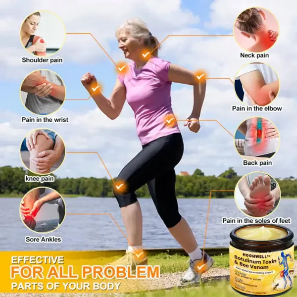 ⏰FLASH SALE: 59% OFF🔥HOOMWELL™ Botulinum Toxin & Bee Venom Pain-Relief Bone Healing Cream