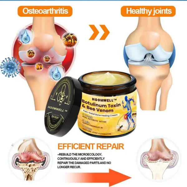 ⏰FLASH SALE: 59% OFF🔥HOOMWELL™ Botulinum Toxin & Bee Venom Pain-Relief Bone Healing Cream